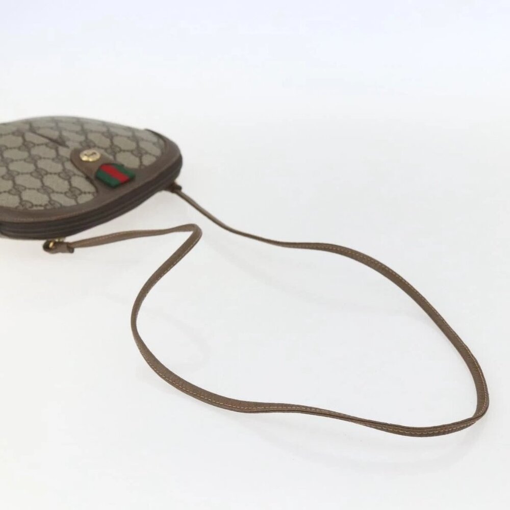 GUCCI GG Supreme Web Sherry Line Bag PVC Beige Gold 904 02 047 Auth 157639 - Picture 8 of 16